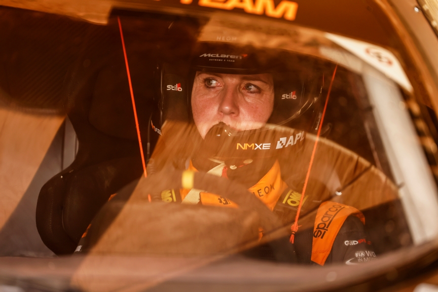 JULY 07: Emma Gilmour (NZL), NEOM McLaren Extreme E during the Island X-Prix on July 07, 2023. (Photo by Andrew Ferraro / LAT Images)