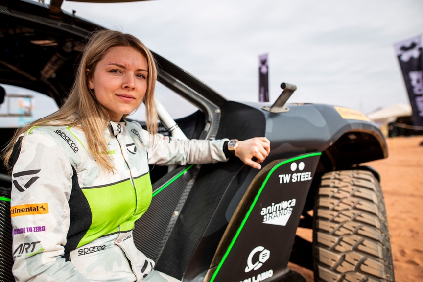 FEBRUARY 18: Hedda Hosas (NOR), Reserve Driver, Extreme E during the Saudi Arabia on February 18, 2022. (Photo by Sam Bloxham / LAT Images)