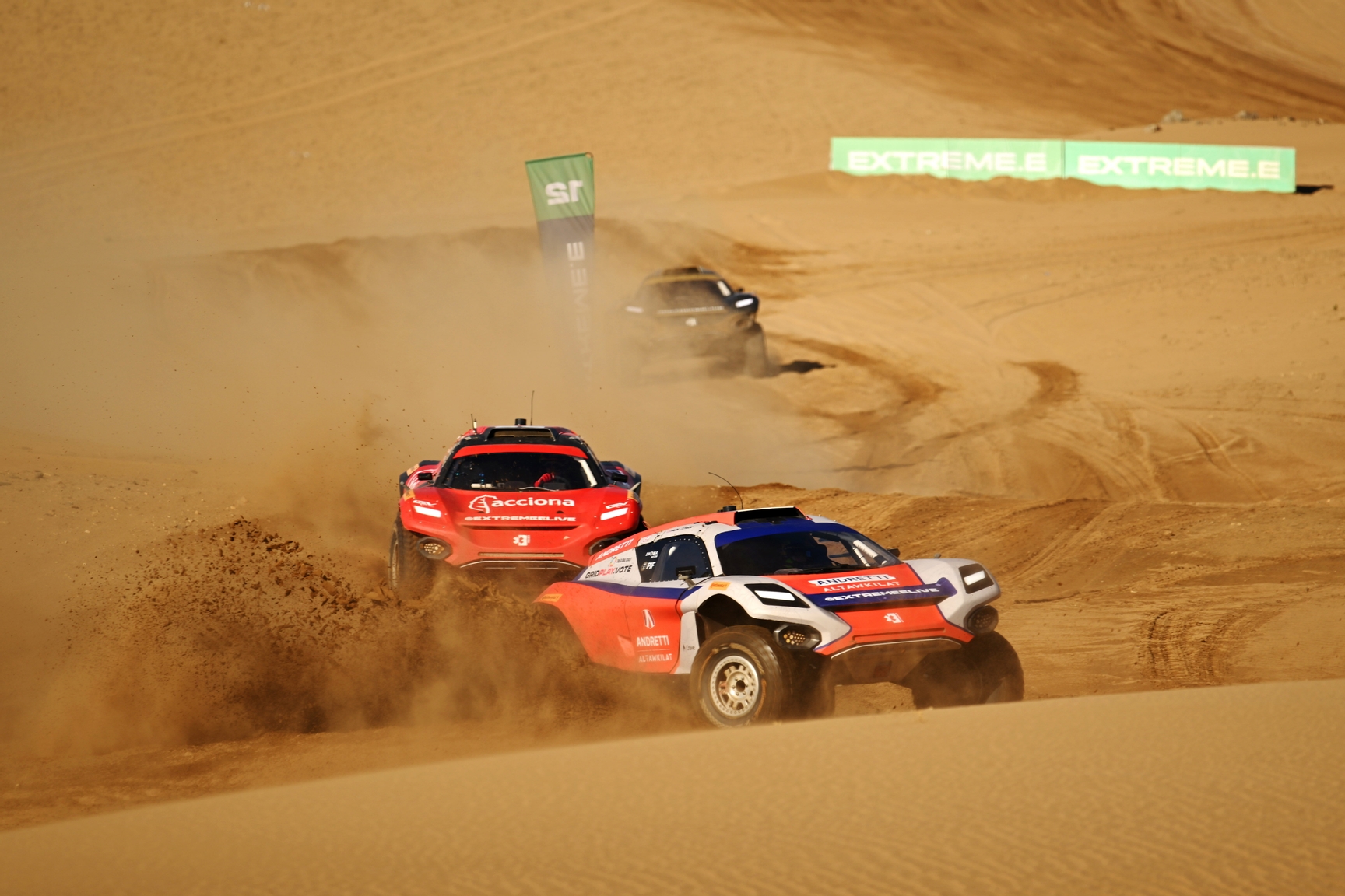 FEBRUARY 17: Catie Munnings (GBR) / Timmy Hansen (SWE), Andretti Altawkilat Extreme E acca during the Saudi Arabia on February 17, 2024. (Photo by Sam Bagnall / LAT Images)