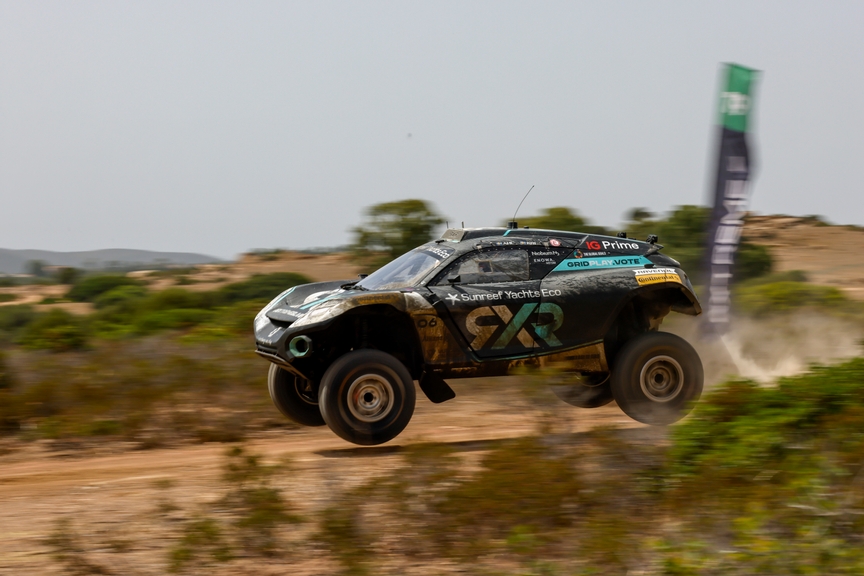 JULY 05: Mikaela Ahlin-Kottulinsky (SWE) / Johan Kristoffersson (SWE), Rosberg X Racing during the Sardinia on July 05, 2022. (Photo by Andrew Ferraro / LAT Images)