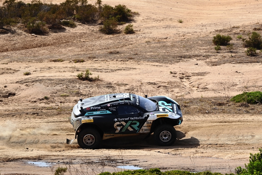 JULY 06: Mikaela Ahlin-Kottulinsky (SWE) / Johan Kristoffersson (SWE), Rosberg X Racing during the Sardinia on July 06, 2022. (Photo by Sam Bagnall / LAT Images)