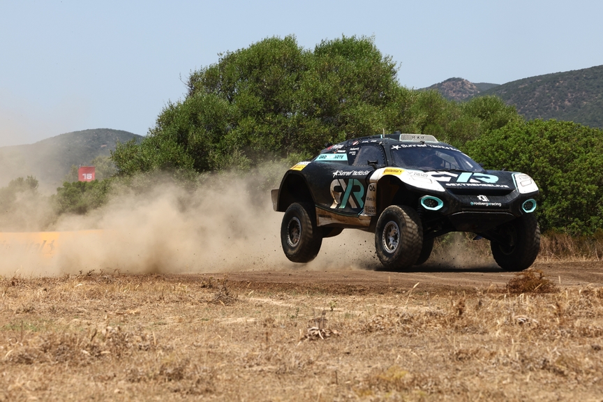 JULY 07: Mikaela Ahlin-Kottulinsky (SWE) / Johan Kristoffersson (SWE), Rosberg X Racing during the Sardinia on July 07, 2022. (Photo by Colin McMaster / LAT Images)