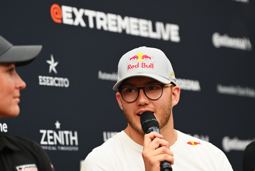 JULY 05: Kevin Hansen (SWE), JBXE, in the press conference during the Sardinia on July 05, 2022. (Photo by Sam Bagnall / LAT Images)