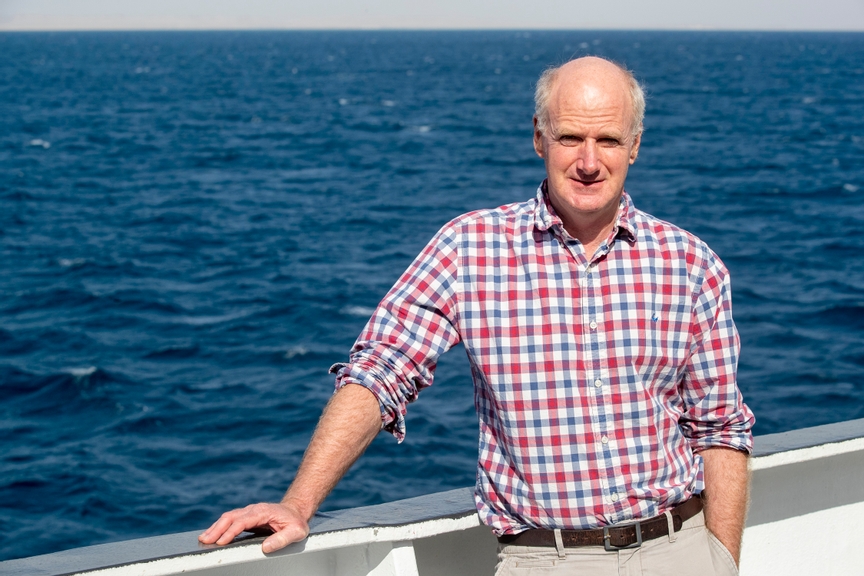 MARCH 31: Richard Washington, Professor of Climate Science, Keble College, Oxford aboard The St Helena logistics ship during the Saudi Arabia on March 31, 2021. (Photo by Colin McMaster / LAT Images)