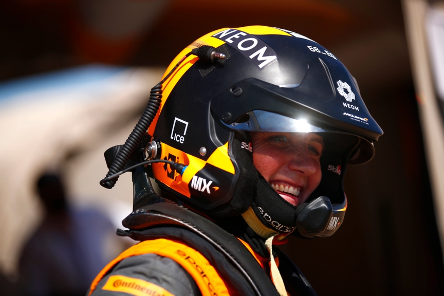 CAPO TEULADA, SARDINIA, ITALY - JULY 09: Emma Gilmour (NZL), NEOM McLaren Extreme E during the Sardinia II on July 09, 2022 in Capo Teulada, Sardinia, Italy. (Photo by Sam Bloxham / LAT Images)